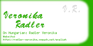 veronika radler business card